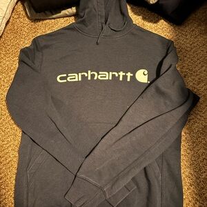 Carhartt Dark Blue Relaxed Fit Hoodie